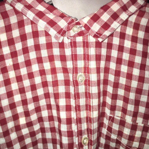 Gingham button down men’s Jach’s shirt size L - Picture 3 of 5